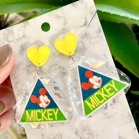 Mickey Mouse Acrylic Earrings - Picture 2 of 5